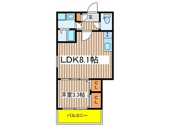 間取図 ｼﾞｰﾒｿﾞﾝ名古屋道徳ｴﾙｼｱ