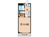 デフィ１ 1Kの間取り