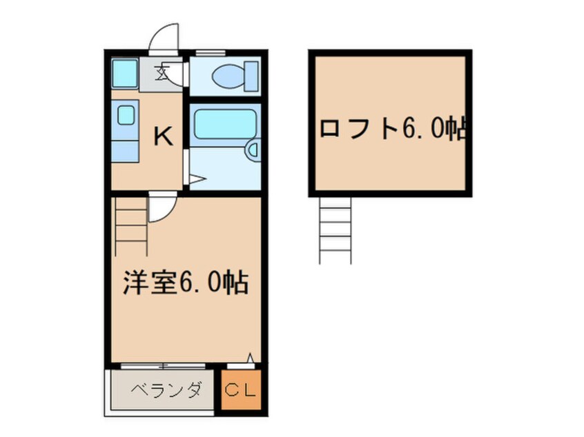 間取図 Ｋｓｐａｃｅ東別院