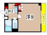 リブローネ南山 1Kの間取り