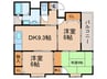 ファミ－ル 引山 3DKの間取り