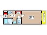 エルム藤成 1Kの間取り