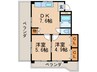 ヒルトップ小松 2DKの間取り