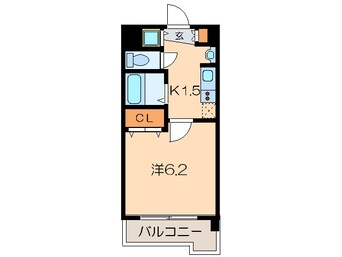 間取図 ﾌﾟﾚｻﾝｽ名古屋城前ﾗﾊﾞﾝｶ(702)