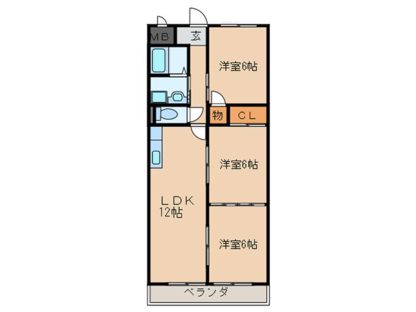 間取図 アパ－トメントハウス朴の樹