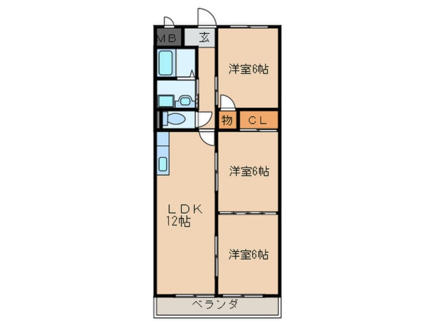 間取図 アパ－トメントハウス朴の樹