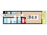 リブリ・覚王山Ⅰ 1Kの間取り