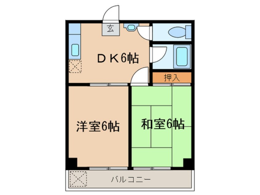 間取図 第３岬ビル