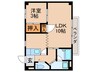 ドリ－ム　極楽 1LDKの間取り