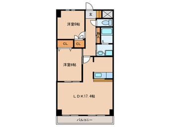 間取図 ドリ－ムシティ住吉Ａ棟