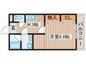 キルシェ・ヴィラ 1Kの間取り