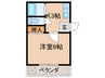 エクセレンス林 1Kの間取り