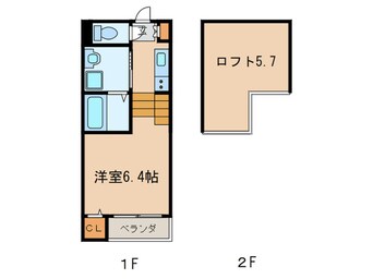 間取図 Loft9金山