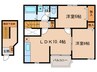 ラ・ラ・キャメロン 2LDKの間取り