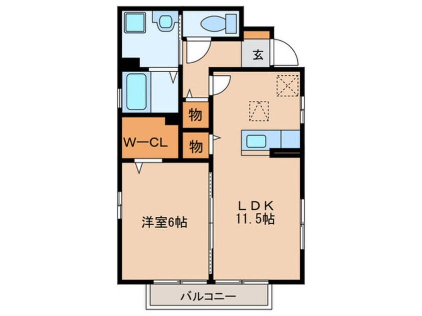 間取図 タウンコ－ト鈍池