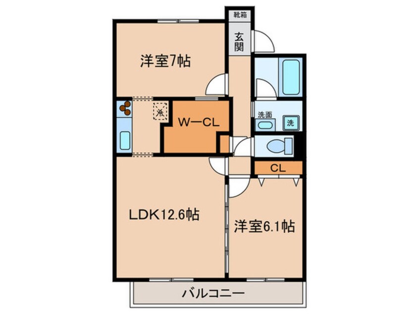 間取図 ハ－ツハピネス