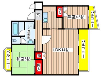 間取図 カーサタツミ