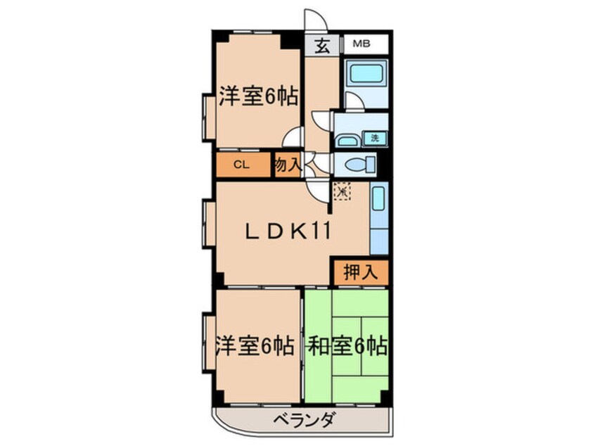 間取図 ビバリーヒルズ藤が丘