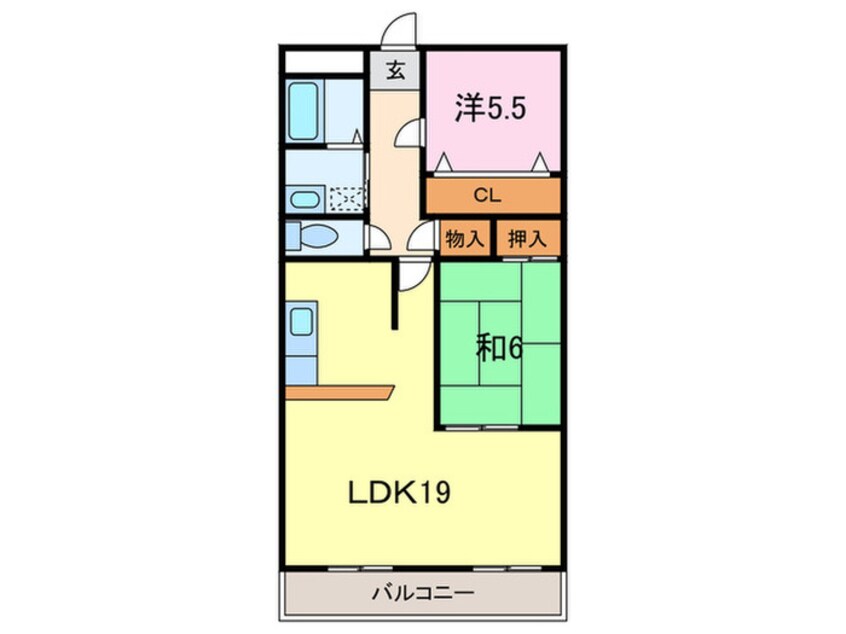 間取図 ミクニハイツ２