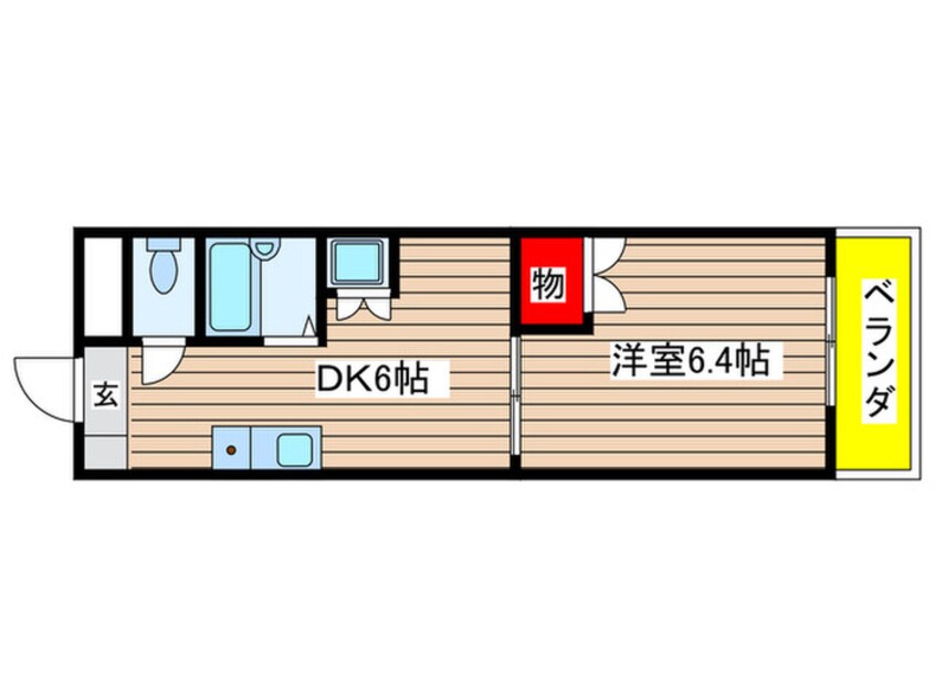 間取図 ユニオンハイツ日比野