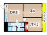 宮崎ビル 2DKの間取り