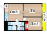 宮崎ビル 2DKの間取り