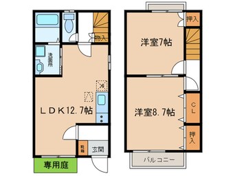 間取図 ＤＵＰＬＥＸ新川