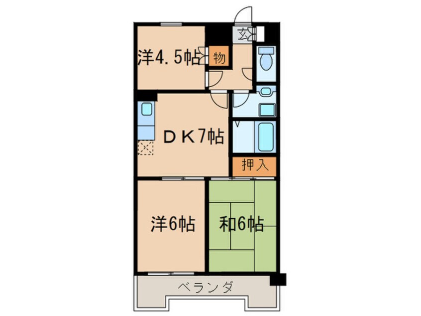 間取図 シャト－マスヒコ