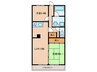 HOUSE A-1 2LDKの間取り