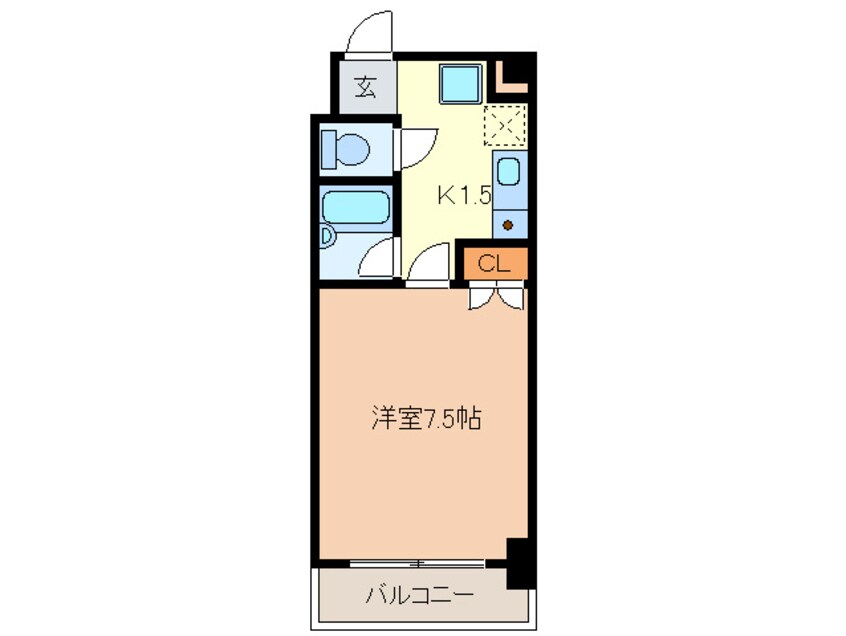 間取図 ラ・コ－ル栄５