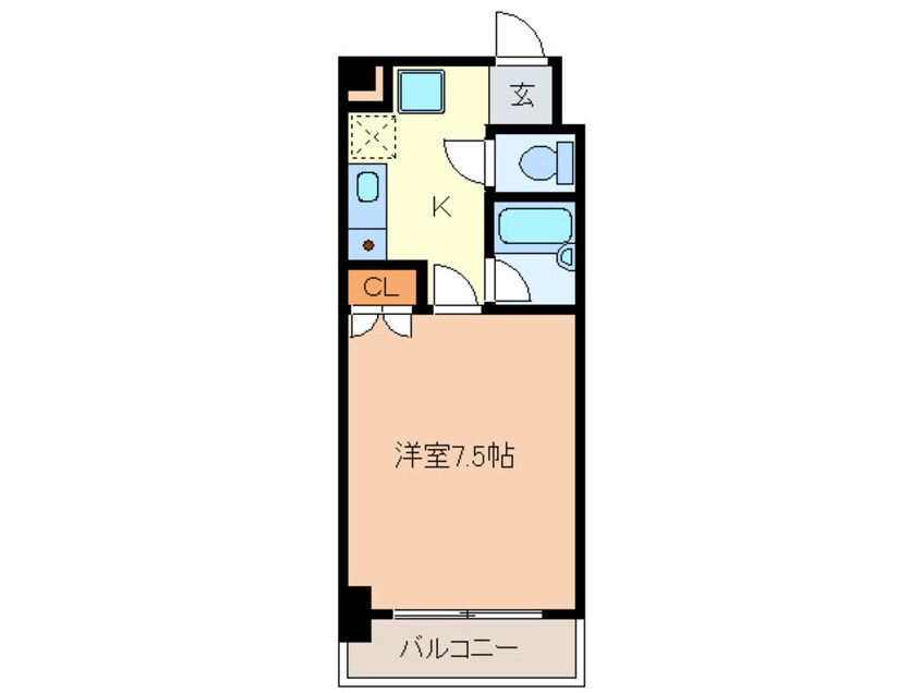 間取図 ラ・コ－ル栄５