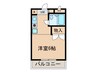 岩津マンション 1Rの間取り