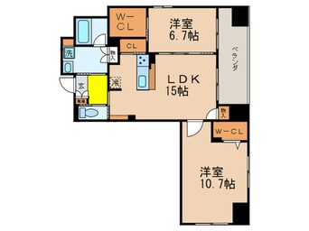 間取図 ルーエ錦