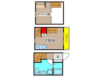 間取図 ＬＥ　ＣＯＣＯＮ港陽