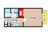 カ－サ モンテベルデ 1Kの間取り