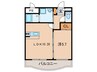 シャルル大宗 1LDKの間取り