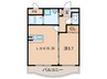 シャルル大宗 1LDKの間取り