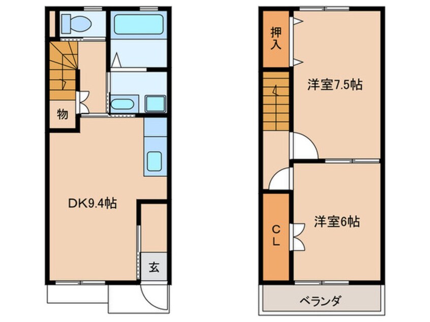 間取図 DUPLEX串作Ⅱ