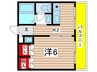 カ－サ・ノア高峯町 1Kの間取り