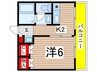カ－サ・ノア高峯町 1Kの間取り
