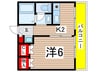 カ－サ・ノア高峯町 1Kの間取り