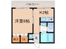 カ－サ・ノア高峯町 1Kの間取り