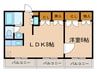 カ－サ・ノア高峯町 1LDKの間取り