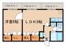 カ－サ・ノア高峯町 1LDKの間取り