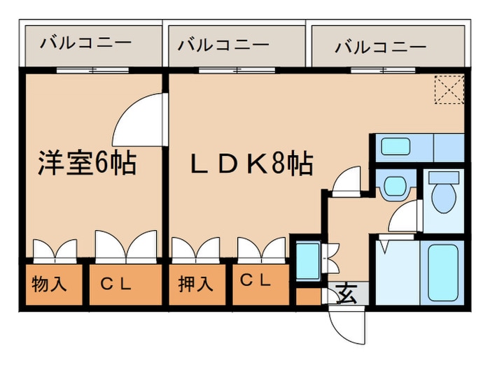 間取り図 カ－サ・ノア高峯町