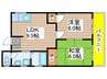 サンハイツ中村 2LDKの間取り
