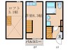 アースクエイク桜ヶ丘北棟 1Rの間取り