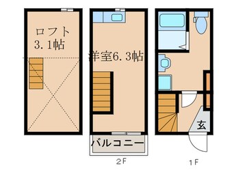 間取図 アースクエイク桜ヶ丘北棟