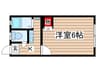 高砂ヴィレッジ 1Kの間取り