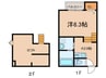 ｶﾞｰﾃﾞﾝﾋﾙｽﾞ鶴舞公園 1Kの間取り
